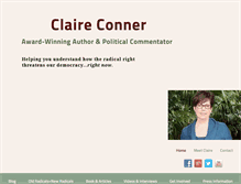Tablet Screenshot of claireconner.com